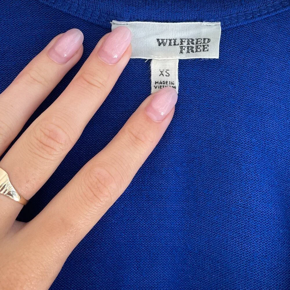 Aritzia: Wilfred Free Yasmin Dress in Electric Blue - Picture 3 of 5